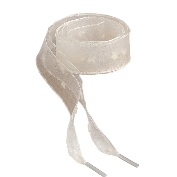 Sheer Lace Shoe Lace 100cm/120cm Long Shoelaces Sneakers Laces Replacement for Women Teen Sneakers Canvas Shoes