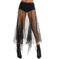 thumbnail image 1 of Sheer Long Skirt - Adult S/M | Mesh | Black | 1 Pc., 1 of 4