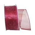 thumbnail image 1 of Sheer Lovely Value Wired Edge Ribbon - Burgundy - 2.5 in. x 50 yards, 1 of 1