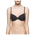 thumbnail image 1 of Calvin Klein Women's Sheer Marquisette Demi Lightly Lined Bra, Black, 34D., 1 of 2