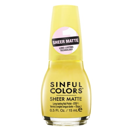 Sheer Matte Collection Nail Polish, See Through Citrine