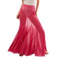 thumbnail image 1 of Sheer Maxi Skirt for Women Flowy Beach Cover Up Long Boho Skirt Summer Casual Elegant Swing Dance Party Skirt, 1 of 2