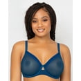thumbnail image 1 of Sheer Mesh Full Coverage Unlined Underwire Bra - Blue Sapphire, 1 of 5