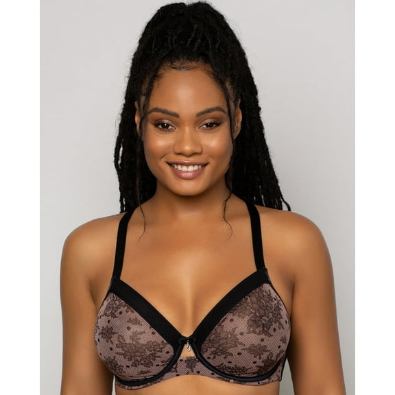 Sheer Mesh Full Coverage Unlined Underwire Bra - Chantilly