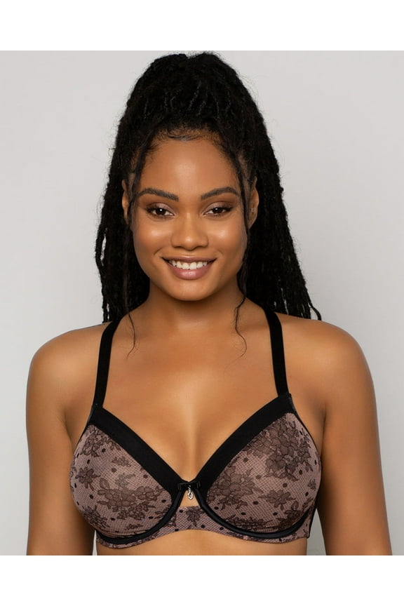 Sheer Mesh Full Coverage Unlined Underwire Bra - Chantilly