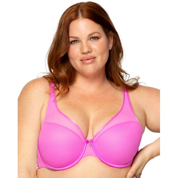 Sheer Mesh Plunge T-Shirt Bra - Flirt