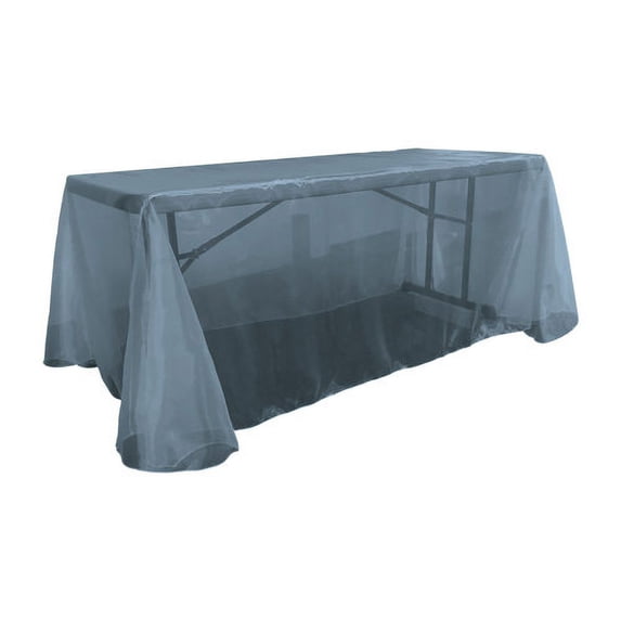 LA Linen Organza Rectangular Tablecloth