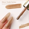thumbnail image 1 of Sheer Nude Gel Nail Polish, Transparent Sheer Colors Soak Off UV Light Cure Gel Polish, Neutral Jelly Gel Polish, Single Bottle Soak off UV LED Cured at Home Salon DIY French Manicure Nails Art, 1 of 8