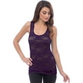 thumbnail image 1 of Sheer Nylon Lace Racerback Tank Top, 1 of 1
