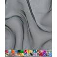 thumbnail image 1 of Sheer Organza Fabric by the Yard for Sewing Fashion Wedding Dress DIY Event Decorations, 60’’ Wide Sparkle Silky Crystal Organza Fabric (Charcoal, 4 Yard), 1 of 1