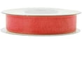 thumbnail image 1 of Sheer Organza Ribbon, 5/8-inch, 25-yard, Coral, 1 of 1