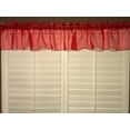 thumbnail image 1 of Sheer Organza Window Valance 58" Wide Solid Red, 1 of 1