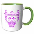 thumbnail image 1 of Sheer Perfection- Aristocratic Design with Crown in Purple on White 15oz Two-Tone Green Mug mug-262176-12, 1 of 3
