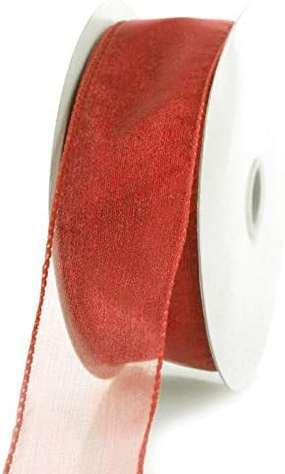 Sheer Ribbon Edge, 25 Yards (11/2Inch, Melon)
