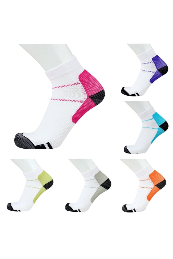 Sheer Scarfs Shawls Wraps AURORADY Breathable Running Cycling Sports Socks, Comfortable Ankle Socks for Men Women, 6 Pairs L/XL*1+L/XL*1+L/XL*1+L/XL*1+L/XL*1+L/XL*1