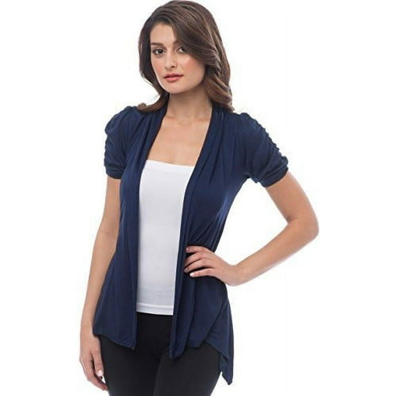 Sheer Short Sleeve Cardigan Cover-up