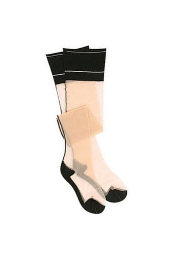 Sheer Thigh High Stockings Contrast Top Cuban Heel Backseam Stockings Seamed Over the Knee Socks Hosiery for Women Girls