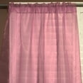 thumbnail image 1 of Sheer Tinted Organza Solid Single Curtain Panel 58 Inch Wide Dusty Rose, 1 of 1