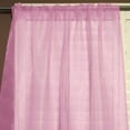 thumbnail image 1 of Sheer Tinted Organza Solid Single Curtain Panel 58 Inch Wide Pink, 1 of 1