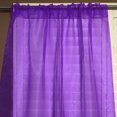 thumbnail image 1 of Sheer Tinted Organza Solid Single Curtain Panel 58 Inch Wide Purple, 1 of 1