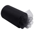 thumbnail image 1 of Sheer Tulle Fabric Roll 5.9in x 25yd for DIY Crafts, Soft Mesh Ribbon for Party Decor Wedding Backdrop Gift Wrap Christmas Supplies, Black, by Lvgun, 1 of 9