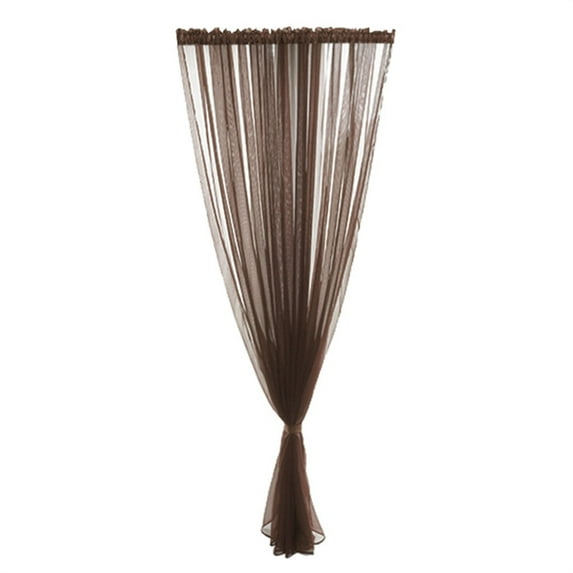 Sheer Voile Curtain Panel, Decorative Tulle Window Drape for Living Room Bedroom, Light Filtering Soft Fabric, Rod Pocket, 200X100Cm I
