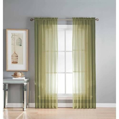 Sheer Voile Curtain Panels - Walmart.com