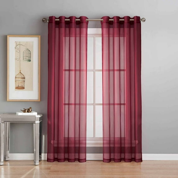 Sheer Voile Curtain Panels