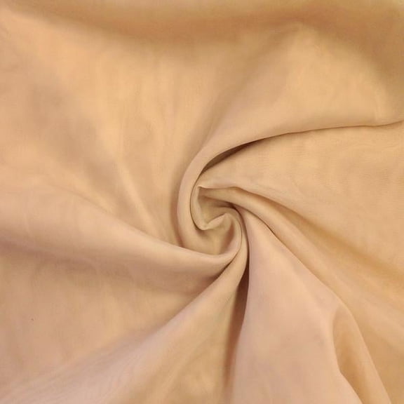 Sheer Voile Fabric 118" Wide Window Curtain Drapery And Apparel Per Yard 100% Polyester (Ovaltine)