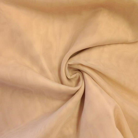 Sheer Voile Fabric 118" Wide Window Curtain Drapery And Apparel Per Yard 100% Polyester (Ovaltine)
