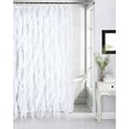 thumbnail image 1 of Sheer Voile Vertical Ruffle Shower Curtain (70" X 72", White), 1 of 1