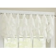 thumbnail image 1 of Sheer Voile Vertical Ruffle Window Kitchen Curtain 12" Valance, 1 of 1