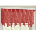 thumbnail image 1 of Sheer Voile Vertical Ruffle Window Kitchen Curtain 12" Valance, 1 of 1