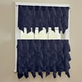 thumbnail image 1 of Sheer Voile Vertical Ruffle Window Kitchen Curtain 36" Tiers & Valance Set, 1 of 3