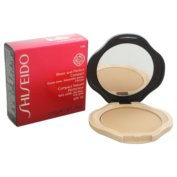 Sheer and Perfect Compact Foundation SPF 15 - # I40 Natural Fair Ivory by Shiseido for Women - 0.35 oz Foundation