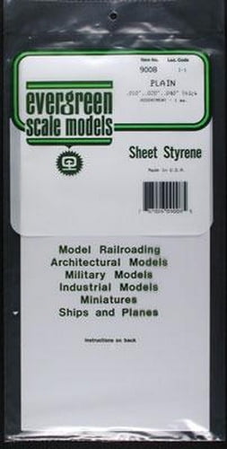 Assorted White Polystyrene Sheet Set for Model Making