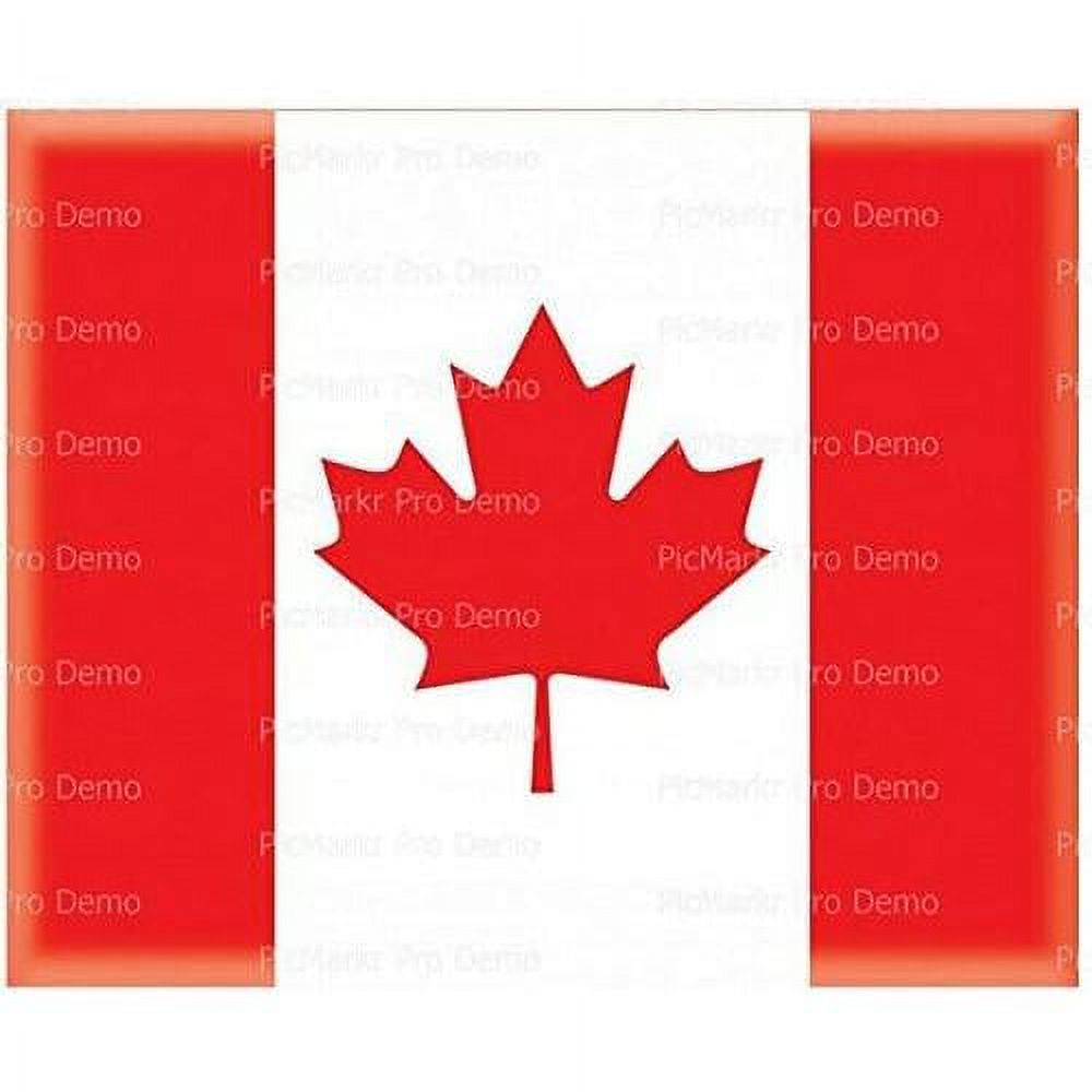 Sheet Canadian Flag Edible Cake/Cupcake Party Topper D611