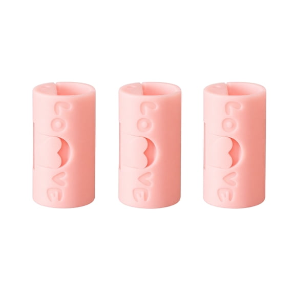 Sheet Clips for Bedding, Bed Sheet Locks, Bed Sheet Clips Keeping Sheets Place, Bed Lock Sheet Holders, 1.5X0.75 Inch Pink Invisible Anti-Run Sheet Grippers, 3 Pack Cylinder Love