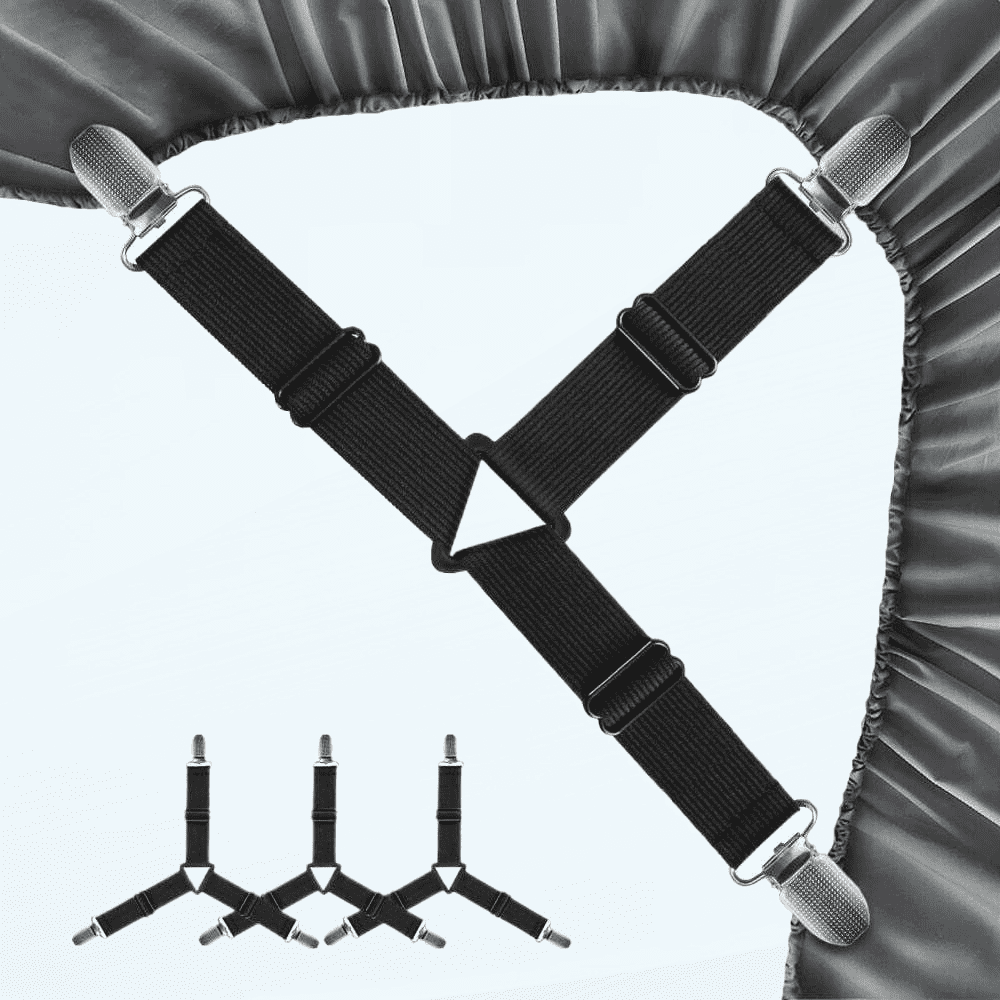 Sheet Fastener, Bed Sheet Holder Strap for Full, Queen, King Twin Bed