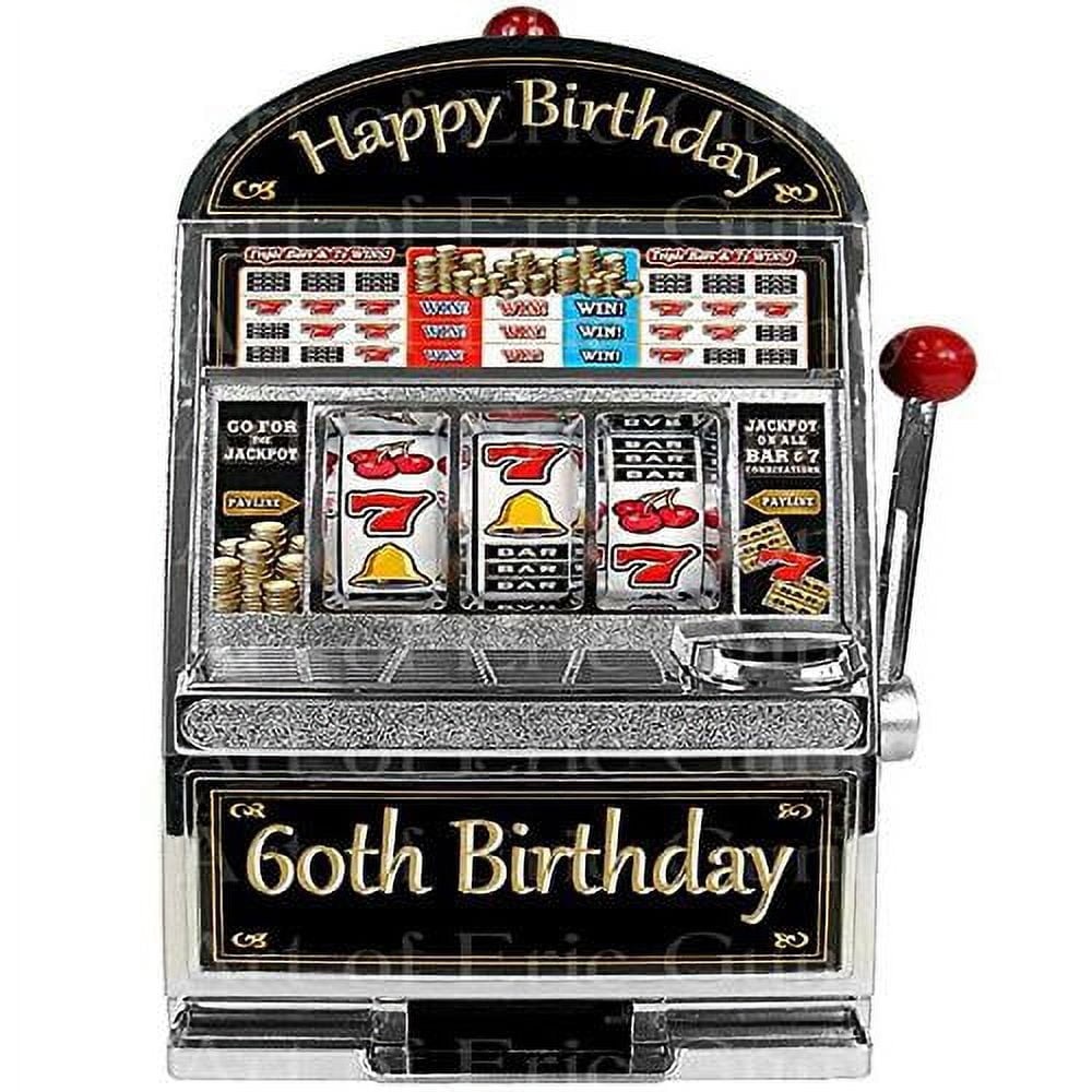 Sheet Las Vegas Happy 60Th Birthday Slot Machine Edible Cake