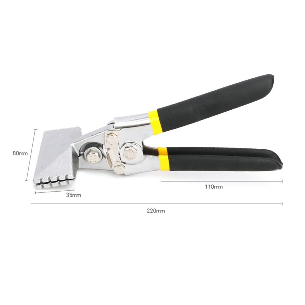 Sheet Metal Bending Pliers Straight /Elbow Handle Hand Seamer Crimping