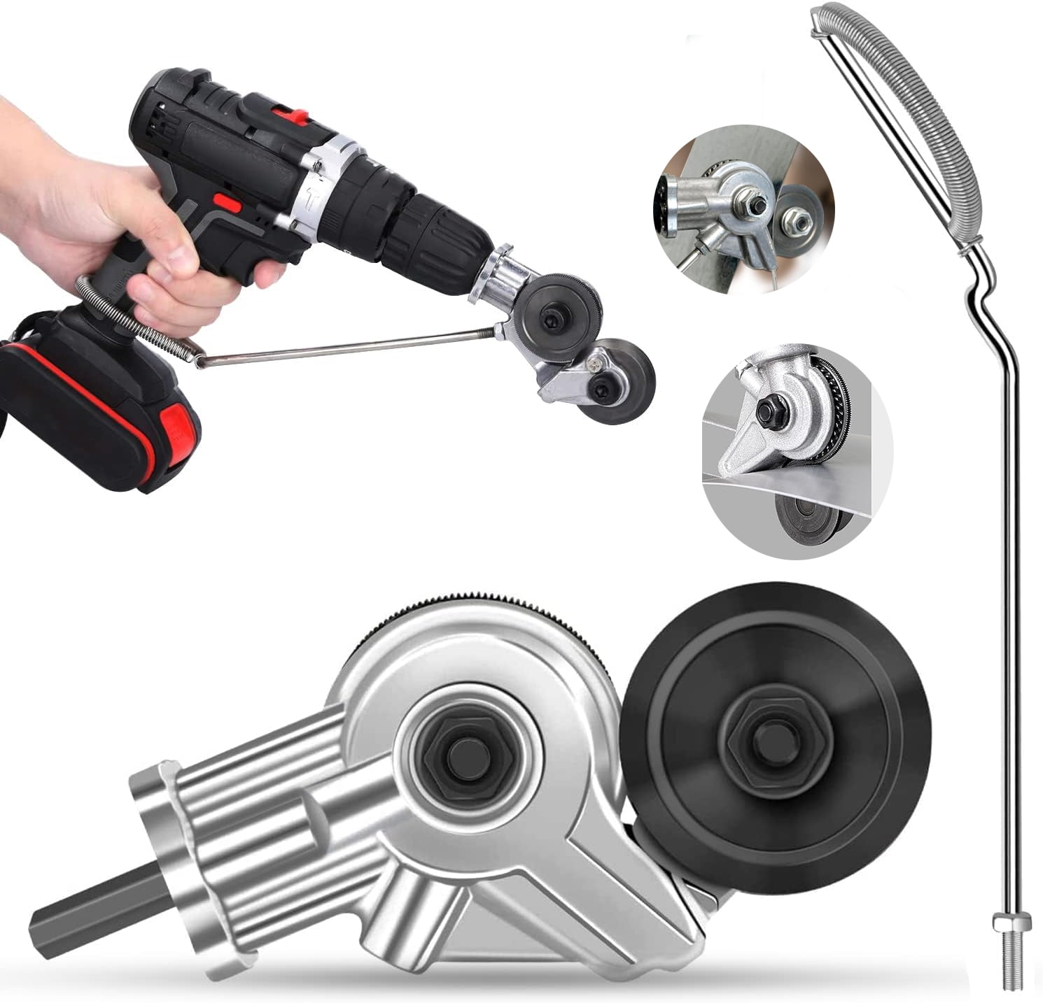 Sheet Metal Cutter Drill Attachment, Electric Drill Shears Attachment
