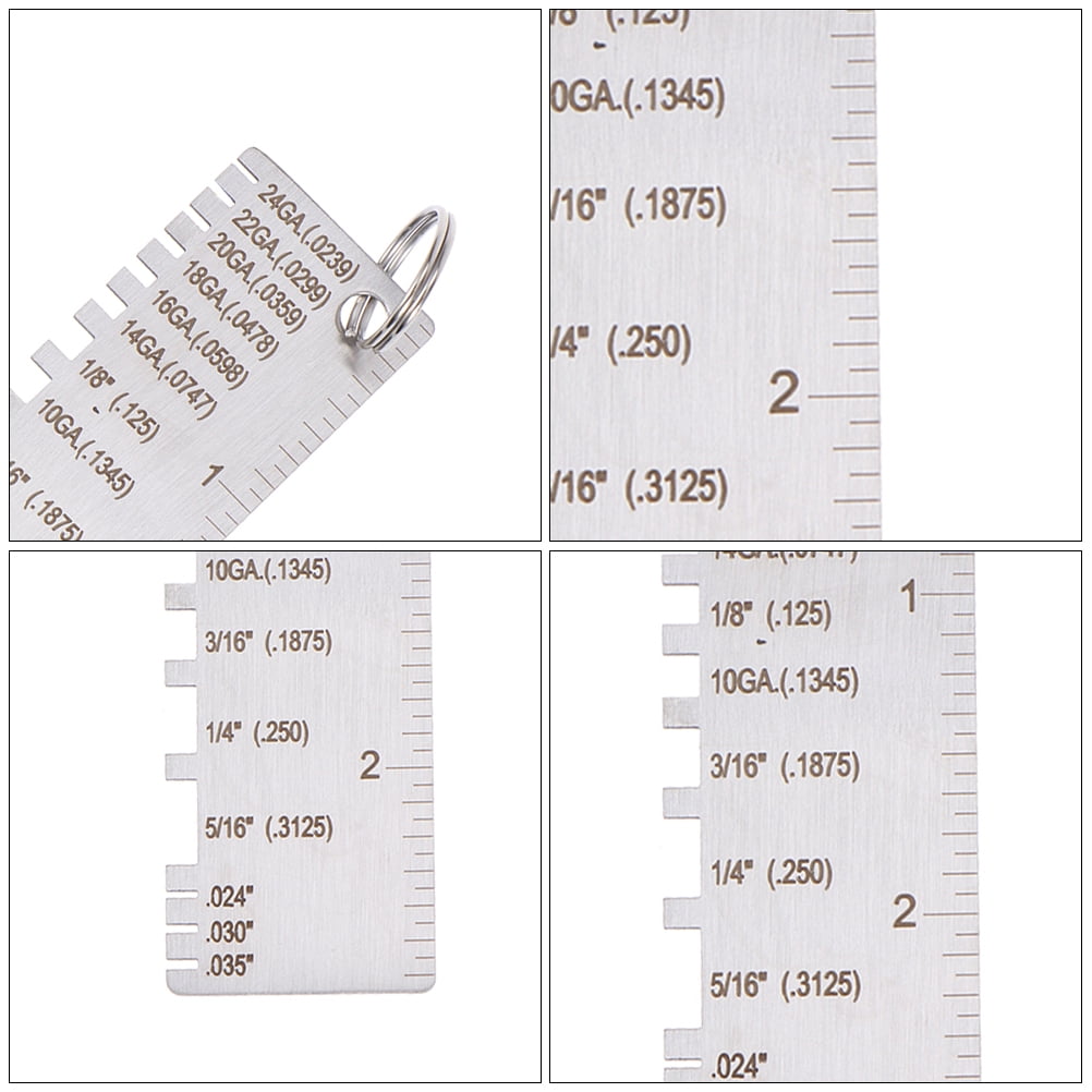 Sheet Metal Gauge 2pcs Weld Inspection Gauge Thickness Sheet Metal