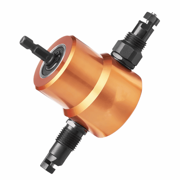 Sheet Metal Nibbler Cutter, Double Head 1.6mm, 360 Rotation with Drill Bit
