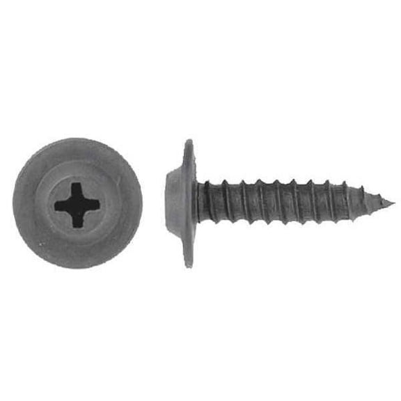 Sheet Metal Screw, #10 x 3/4 in, Black Phosphate Steel Flat Head Phillips Drive, 50 PK(9145PK)