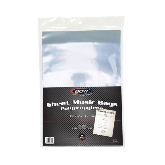 Sheet Music Bags 10 Packs