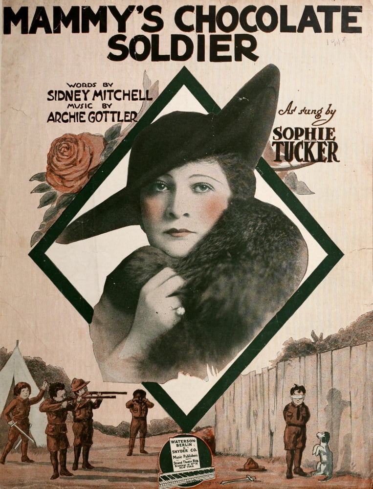 Sheet Music Cover 1918 Mammys Chocolate Soldier Canvas Art - Unknown (18 x 24)