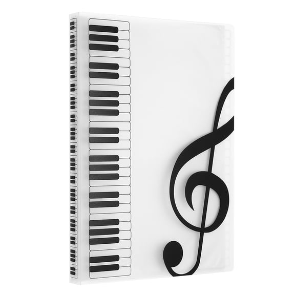 Sheet Music Folder 40 Sleeves Display 80 Pages(Transparent)
