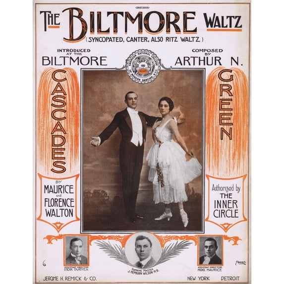 Sheet Music For The Baltimore Waltz Featuring Maurice And Fl Print By Mary Evans Jazz Age Club Collection