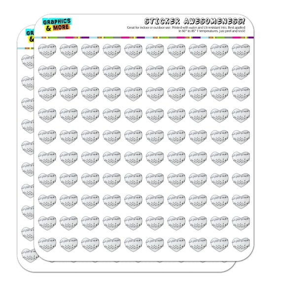 Sheet Music Musical Notes Score Musician Heart Shaped Planner Calendar Scrapbook Craft Stickers